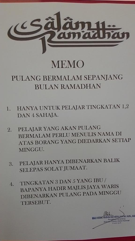 Star Ipoh Sur Twitter Memo Pulang Bermalan Ramadhan Dan Cuti Hari Raya Aidilfitri Http T Co Tovk5ugryo Twitter