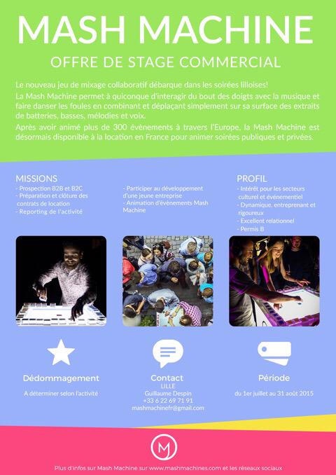 Hyks0s's tweet image. #MashMachine recrute pour #stage commercial sur #Lille. Min 1 mois. #business #startup #sales