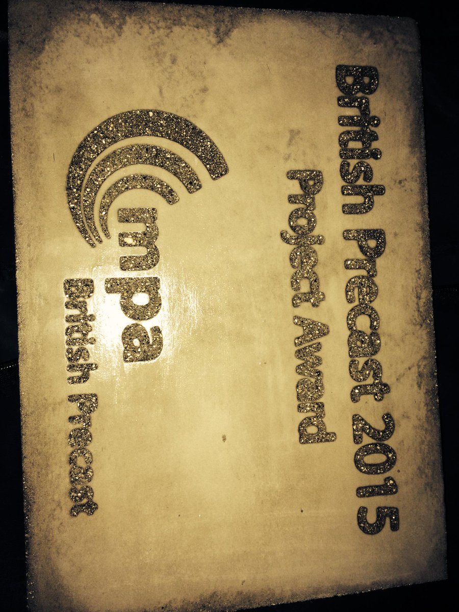 And the award for Best Project... British precast 2015 awards... Our Admiral House, Bridge St, Cardiff project!