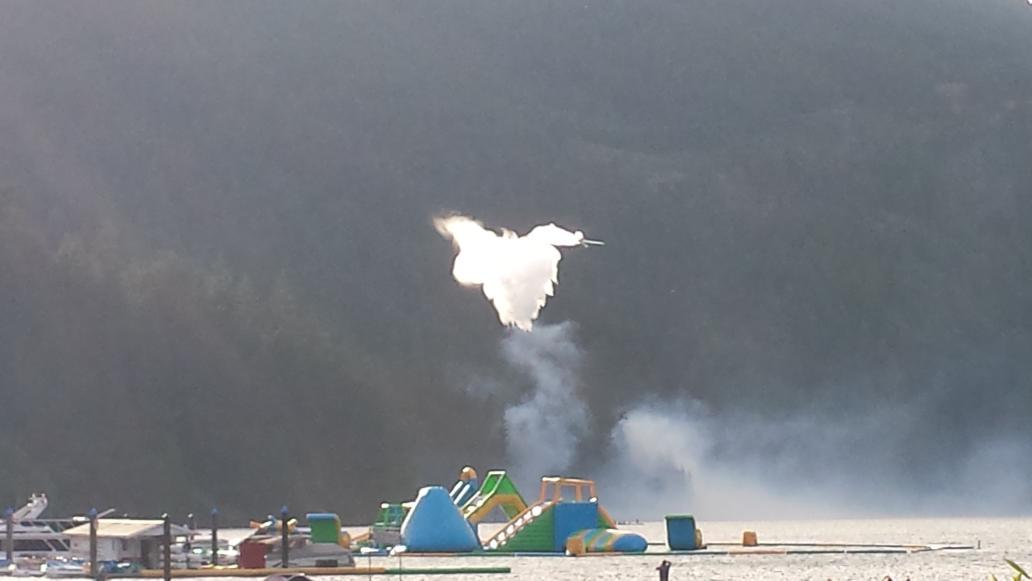 pitmar's tweet image. Fire bombers at Harrisin Hot Springs