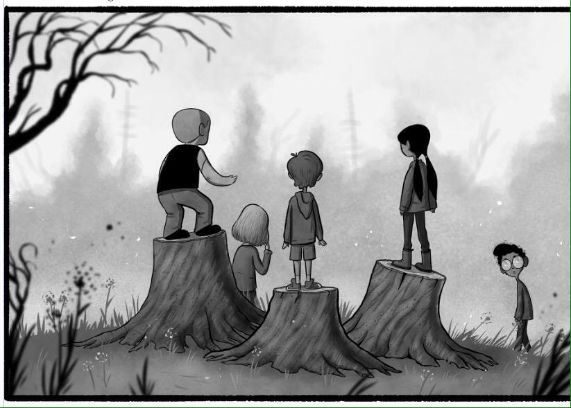 Image from a horror comic that I'm working on. 