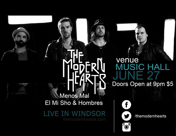 Venue255's tweet photo. This Saturday Night! @TheModernHearts Live at Venue! #LiveAtVenue #JDMusic @WindsorScene  @TheOfficial89X http://t.co/3kBEYoe0YS