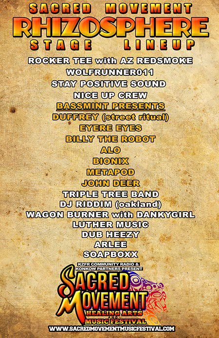 DankGRFX's tweet photo. #SacredMovement Healing Arts &amp; Music Festiva! We're on Fri 7-8pm &amp; Sun 8:30-10pm #NiceUpVibes #DankyGirl #WagonBurner http://t.co/JfeenRsMya