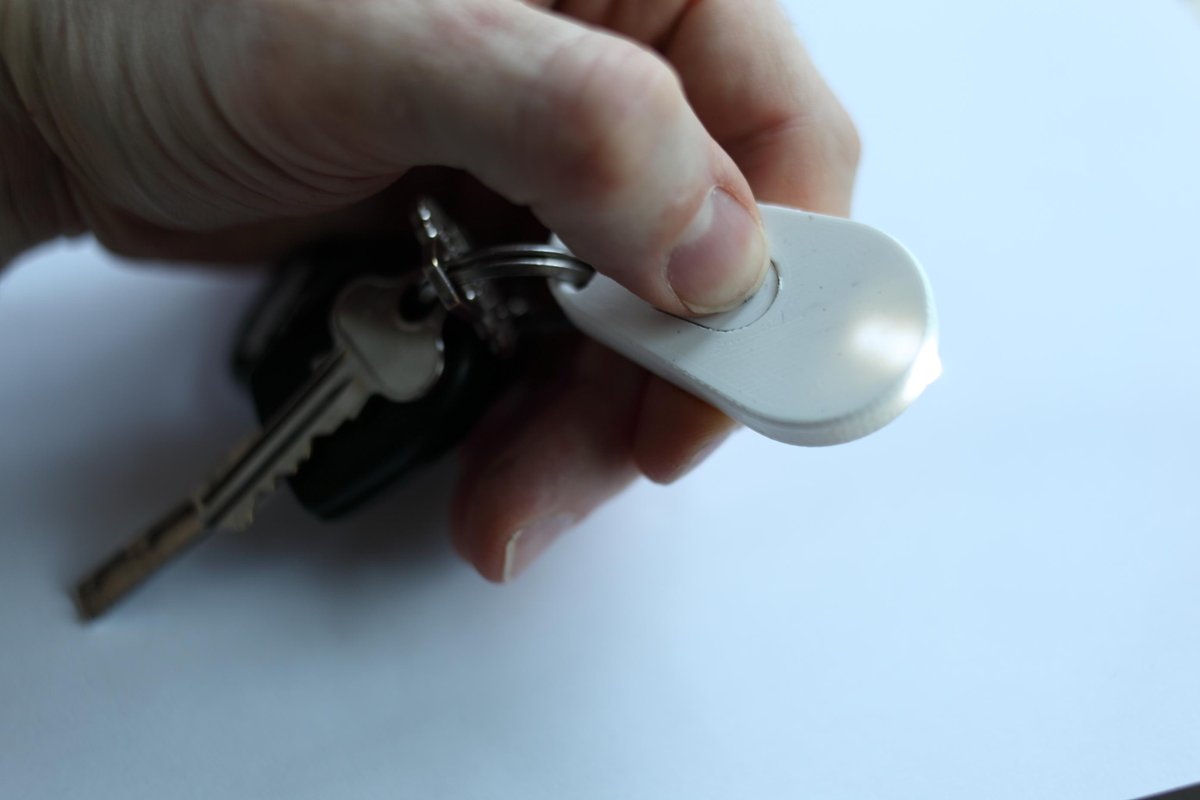 Print and make your own LED keychain light! Make one for you and one for your friends!