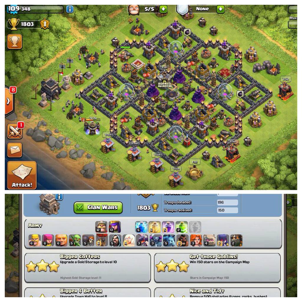 syadinor's tweet photo. Djual segera akun coc th9 http://t.co/44delNtFSG