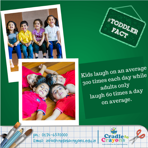 cradletocrayons's tweet photo. #ToddlerFact Kids laugh on an average 300 times each day while adults only laugh 60 times a day on average. http://t.co/8oWEbNHz7r