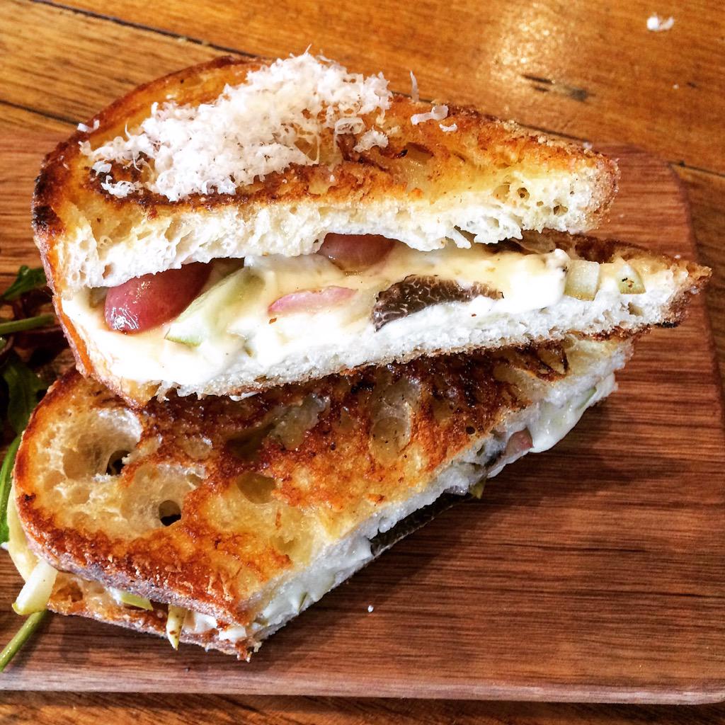 Madame Truffles (@madametruffles) on Twitter photo The Madame loves a good truffle toastie with Truffle, Gruyere, Mozzarella, Pecorino, Grapes & Pear <a href="/ThePremises/">The Premises</a> #yum The Madame loves a good truffle toastie with Truffle, Gruyere, Mozzarella, Pecorino, Grapes & Pear <a href="/ThePremises/">The Premises</a> #yum