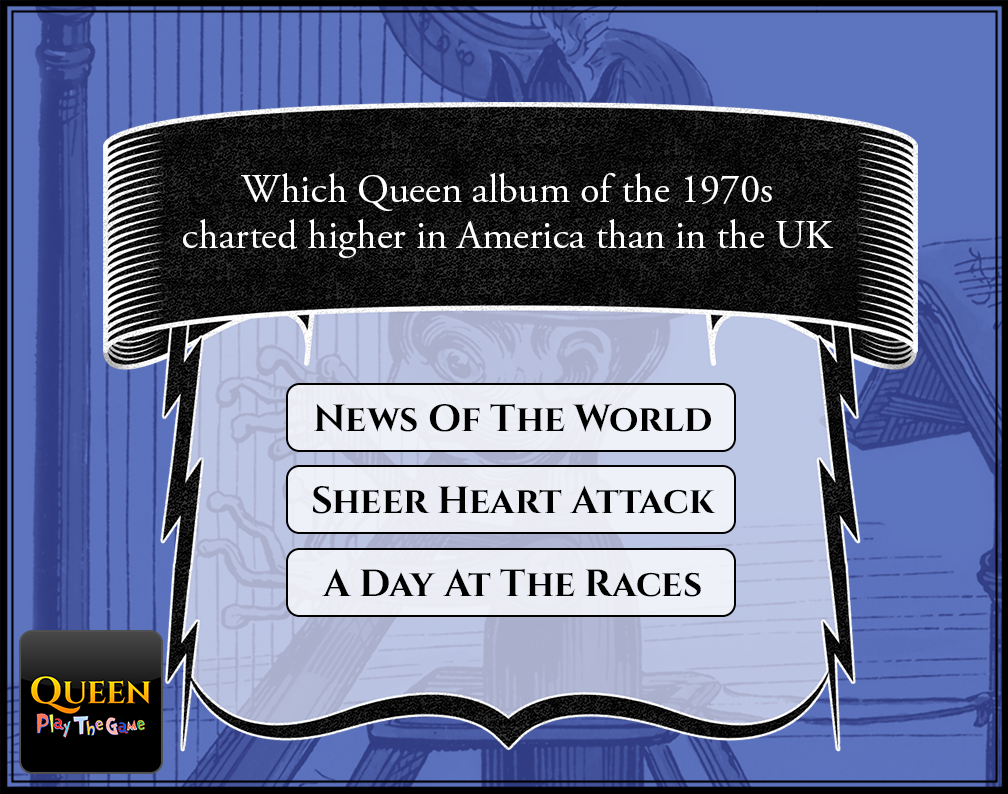 soshigames's tweet photo. Here’s some tricky trivia for #Queen fans. Find more crafty questions &amp; puzzles in the app: http://t.co/8igH3qbeOP http://t.co/6wr7aauGcA