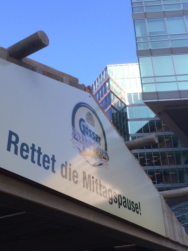 Einer guter Tag um die Mittagspause zu retten! #rettetdiemittagspause in der Donau-City