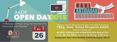 CCRCGambang's tweet photo. HARI ANTIDADAH KEBANGSAAN 2015 PADA 26 JUN 2015
Jom like page FB AADK
https://t.co/tEzVIu1Fyd
@KPAADK  @azmimus68 http://t.co/Y7d4D7tItK