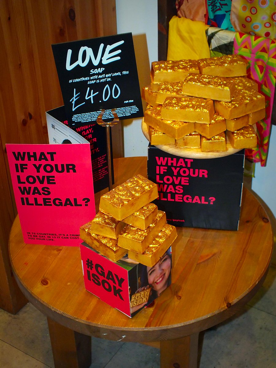 AskNormen's tweet photo. #GayisOk http://t.co/tWr7mEagdE doing our bit for LGBTQ - Thanks Lush! http://t.co/8kS3UApxmx