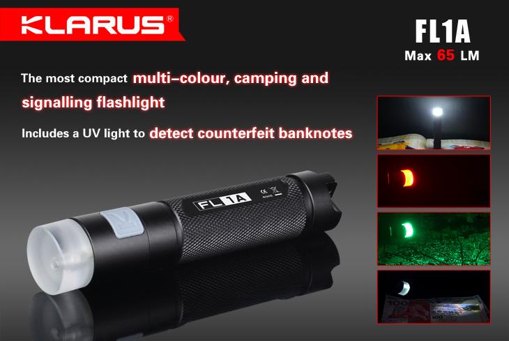 klaruslight's tweet photo. The compact multi-coloured signalling, camping and UV FL1A is here... #EDC #pocket #torch #flashlight #safety #signal http://t.co/FD1SWBHWMc