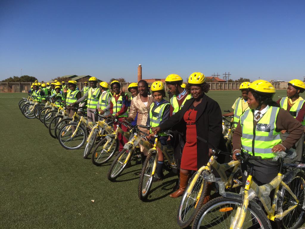 And here they go #shovakalula 1500 cycles for learners in GP