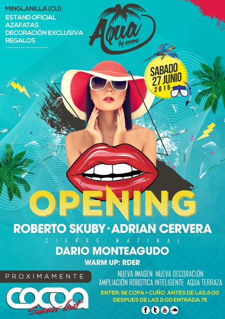 CocoaDisco's tweet photo. ⏩SORTEO⏪ entradas para #OpeningAquaaTerraza   
➡️RT ➡️FAV al twett del sorteo https://t.co/wHdJt11RqK http://t.co/89EFTUmR4s