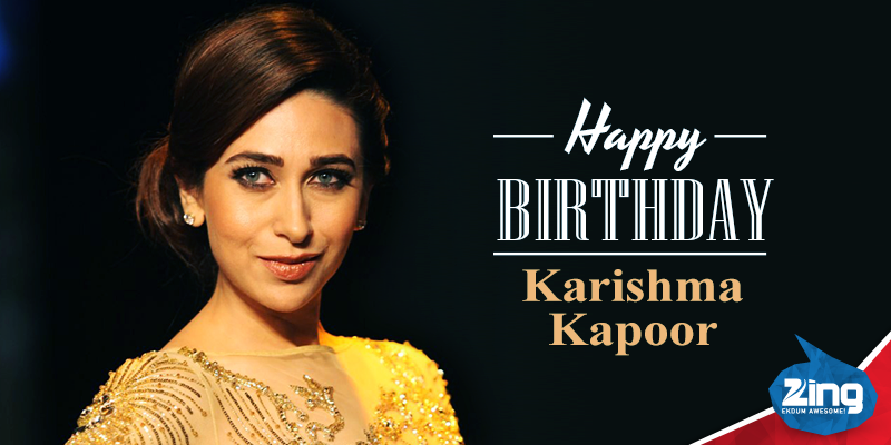 & show some love to your favourite childhood diva - Karisma Kapoor as you wish her a very Happy Birthday, with us! 