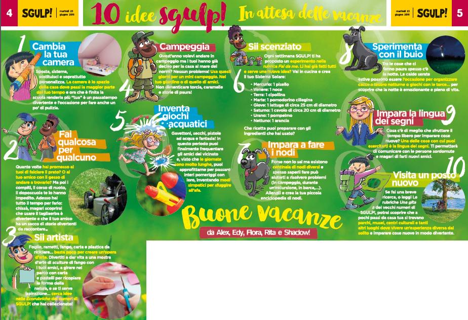 Sgulp_giornale's tweet photo. POSTER: le 10 idee #Sgulp in attesa delle vacanze! Come sentirsi in #vacanza ... prima delle vacanze! http://t.co/ng8fycS8xh
