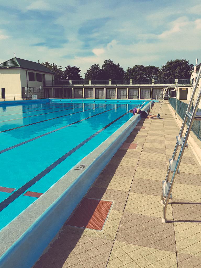 Pboro_Lido's tweet photo. Pool test being done, Pool Temperature is at 25 degrees this morning. Looking good today! http://t.co/54EExNdEPv