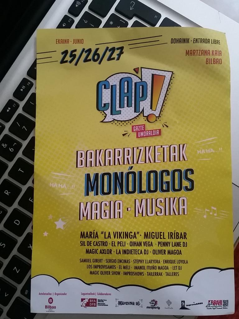 EHUKultura's tweet photo. #clapbilbao #coevent Alumnas #bizkaia con sangre para organizar eventos... Felicidad! Hoy 25/26/27 en Muelle Marzana http://t.co/sqwNDZRsIc