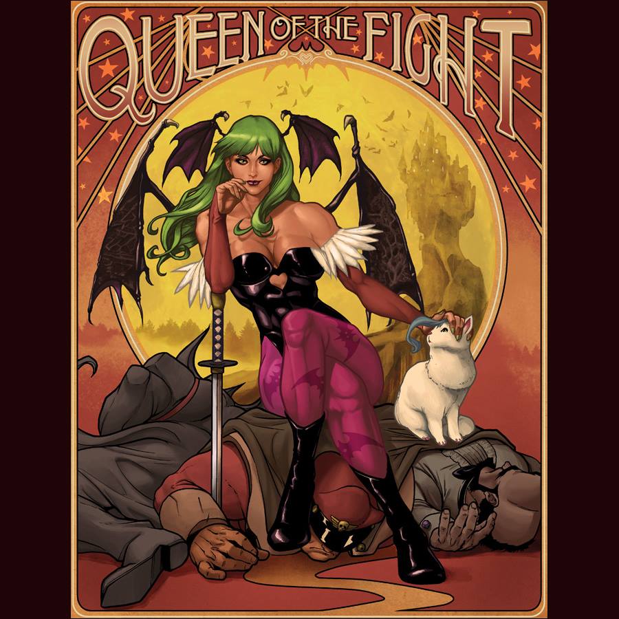 Ulkhror's tweet photo. #CAPCOM Fighting Tribute #book "Queen of Fight" piece by #TimothyLim #Morrigan #VampireSavior @Capcom_Unity @UdonEnt http://t.co/1pqyxWjdgV