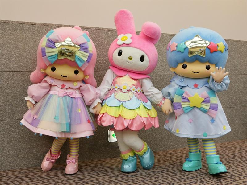 RT @mm_wapi: 総会会場にはマイメロとキキララが来てました。マイメロ