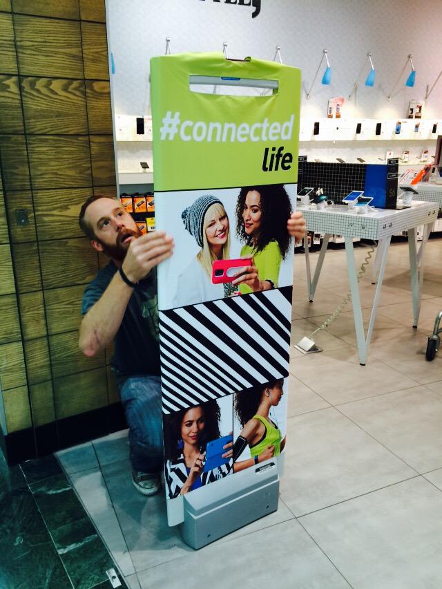 thewindowspace's tweet image. Having fun setting up a new campaign in store today #hi #canalwalk #connectedlife