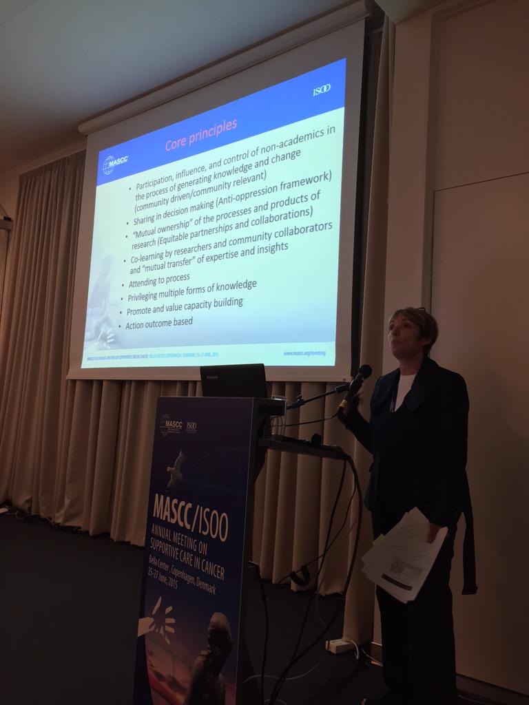 Love listening to Dr Manon Lemonde talking CBPR at #mascc