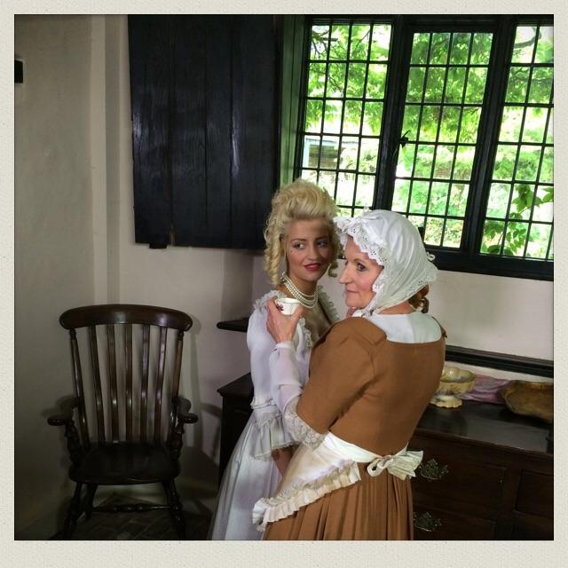 tvxovertheyears's tweet photo. @TVXmole look I'm @sienna_day maid on set with @AmoryPeart http://t.co/7tq28CYEyD