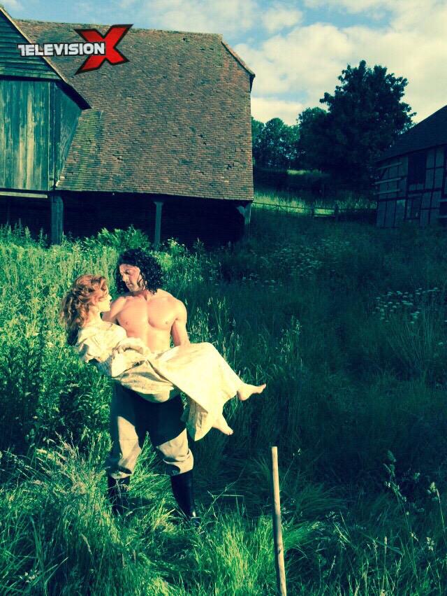 TVXmole's tweet photo. Bts from @AmoryPeart new series #poldick @EllaHModel @Jonny_Cockfill #sexinthe1800s http://t.co/qimpayU0jm