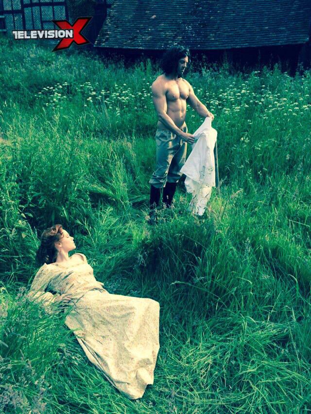 TVXmole's tweet photo. Bts from @AmoryPeart new series #poldick @EllaHModel @Jonny_Cockfill #sexinthe1800s http://t.co/qimpayU0jm