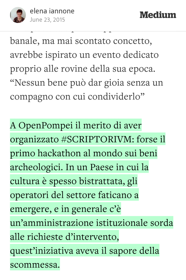MediumItalia's tweet photo. #SCRIPTORIVM: Lezioni di futuro remoto. — @Elena_Iannone https://t.co/xqmzCOlk4N http://t.co/KS99YaYLGU