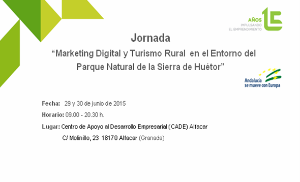 raarweb's tweet photo. RT @cadegranada: @tirsomaldonado nos formará #MarketingDigital y #TurismoRural en #CADEAlfacar http://t.co/Bx7fpXPCA0 http://t.co/YKqKi4Kyo4