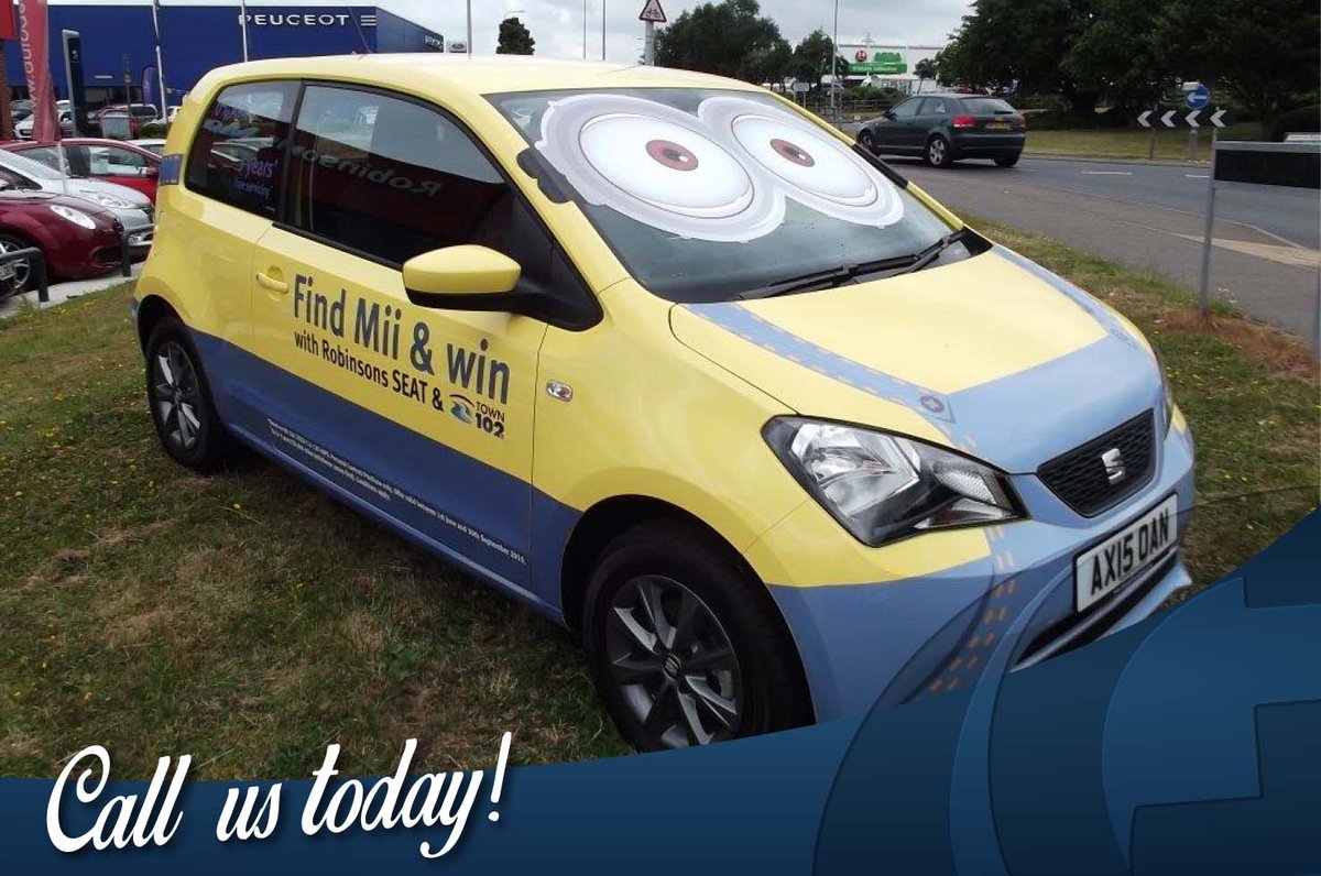 Autograph_G's tweet photo. We transformed this SEAT Mii into a Mii-nion for @RobinsonsGroup - Can you find it for the chance to win tickets? http://t.co/JPr0kXhIey