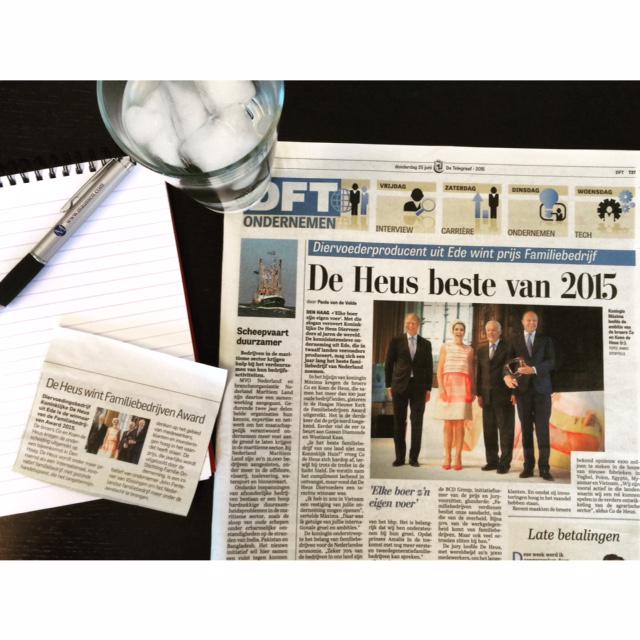 Met een artikel in <a href="/telegraaf/">De Telegraaf</a> en <a href="/ADnl/">AD.nl</a> aan het nagenieten van de uitreiking van de Familiebedrijven Award 2015.