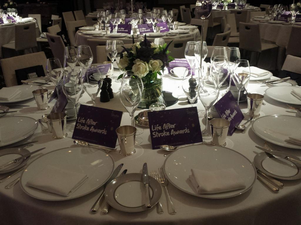 The tables are set, the goodie bags are out, and we can't wait for the #StrokeAwards to begin!
