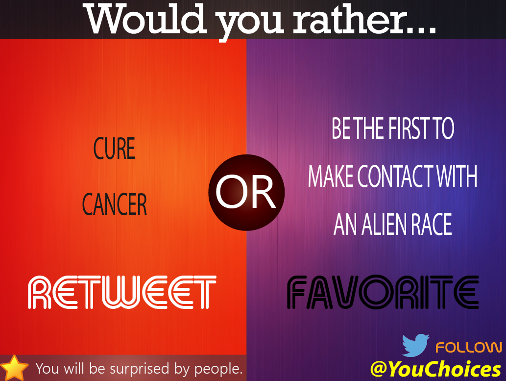 Would You Rather? tweet media