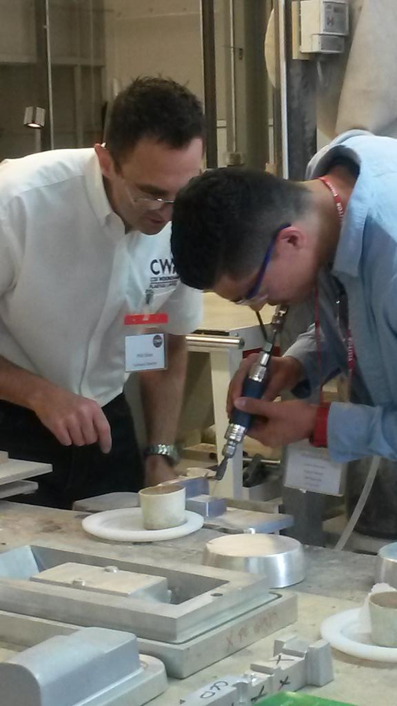 Kelly_Odell_QAS's tweet photo. Spending the morning with students @cw_plastics learning about thermoforming and CAD design http://t.co/7nmZkZyXoR
