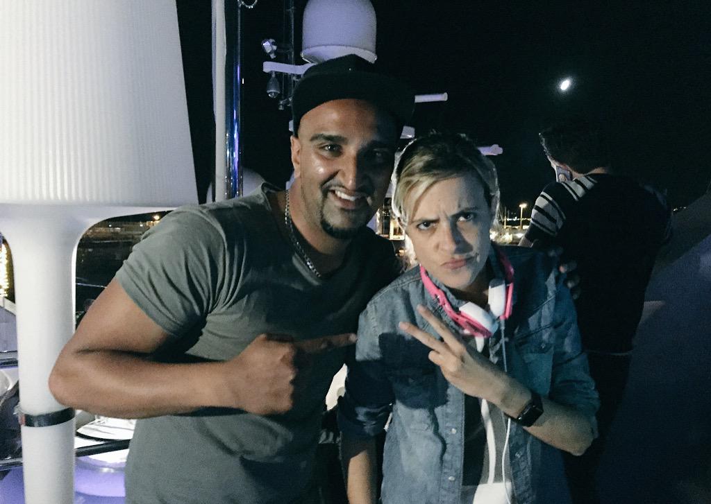 kaosthedj's tweet photo. @samantharonson awesome set last night! Great to DJ with u #CannesLions #DailyMail #MailOnline #Yacht #Dj #SamRonson http://t.co/CQWmH7E1HT
