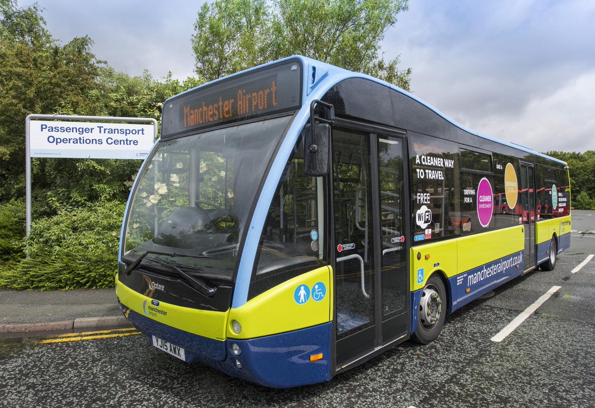 Manchester Airport Group's 14 new Optare Euro6 Versas - part of a programme to reduce carbon by 80,000 tonnes by 2018