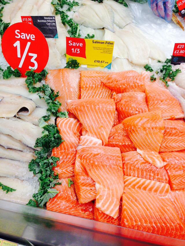 Tescobmenadeli's tweet photo. 1/3 off haddock and salmon fillets for the next week and a half. Fresh in every morning #tescohealthy http://t.co/9h6ouvBKM0