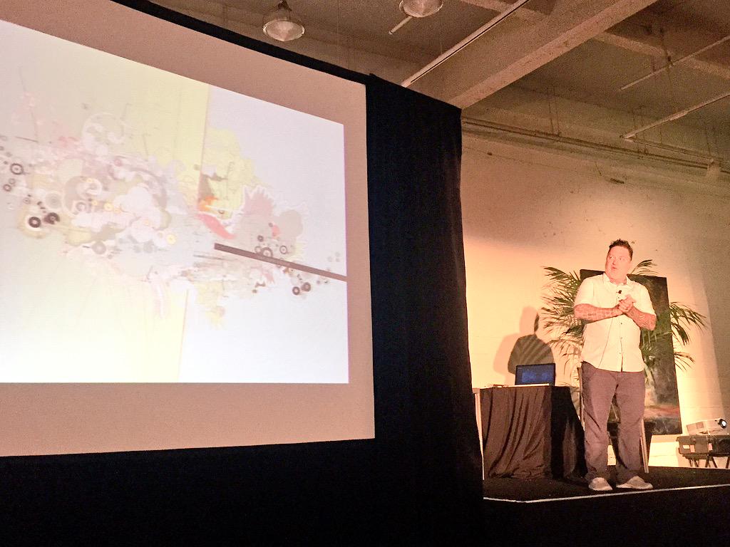 lisas's tweet photo. Kicking off our day w/ (lots of coffee &amp;) @JoshuaDavis! #TwDW2015 #DesignDay #terragallerysf @TerraGallerySF @design http://t.co/Ccxw3Qp3k6