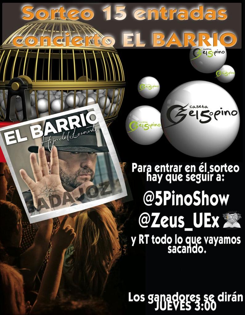 Zeus_UEx's tweet photo. A las 3:00 hay que estar en @5PinoShow
Síguenos y RT a todo lo q vayamos sacando y consigue tu entrada para El Barrio http://t.co/5BydqA2OZI
