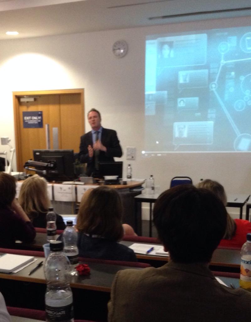 LizHannaford's tweet photo. James Harding, director of BBC News and Current Affairs, up now at @TheAJEUK #ajefutureed http://t.co/IXO9zw8rGB