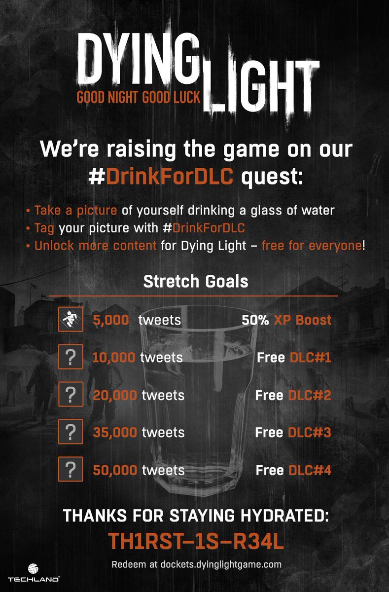 Twitter 上的Dying Light："@DyingLightGame PS: The Epic New Docket code at the bottom of the image" /