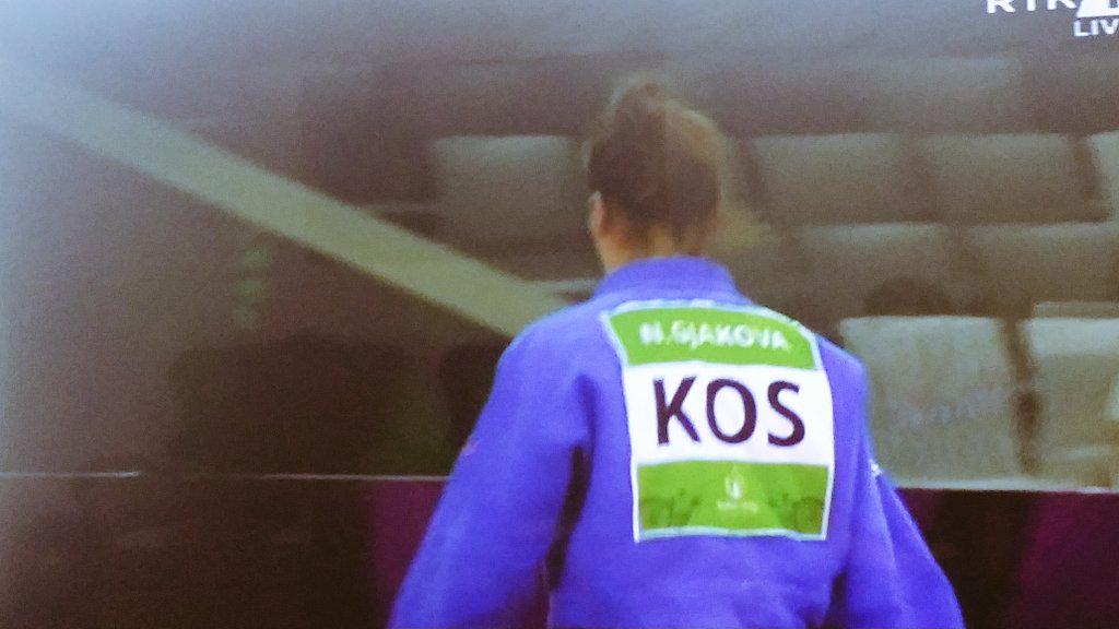 xhemajl_rexha's tweet photo. Nora Gjakova of #Kosovo wins vs some of most experienced judokas of Europe to reach the semis. #Baku2015 #KosovoPower http://t.co/4DCckZS2Au