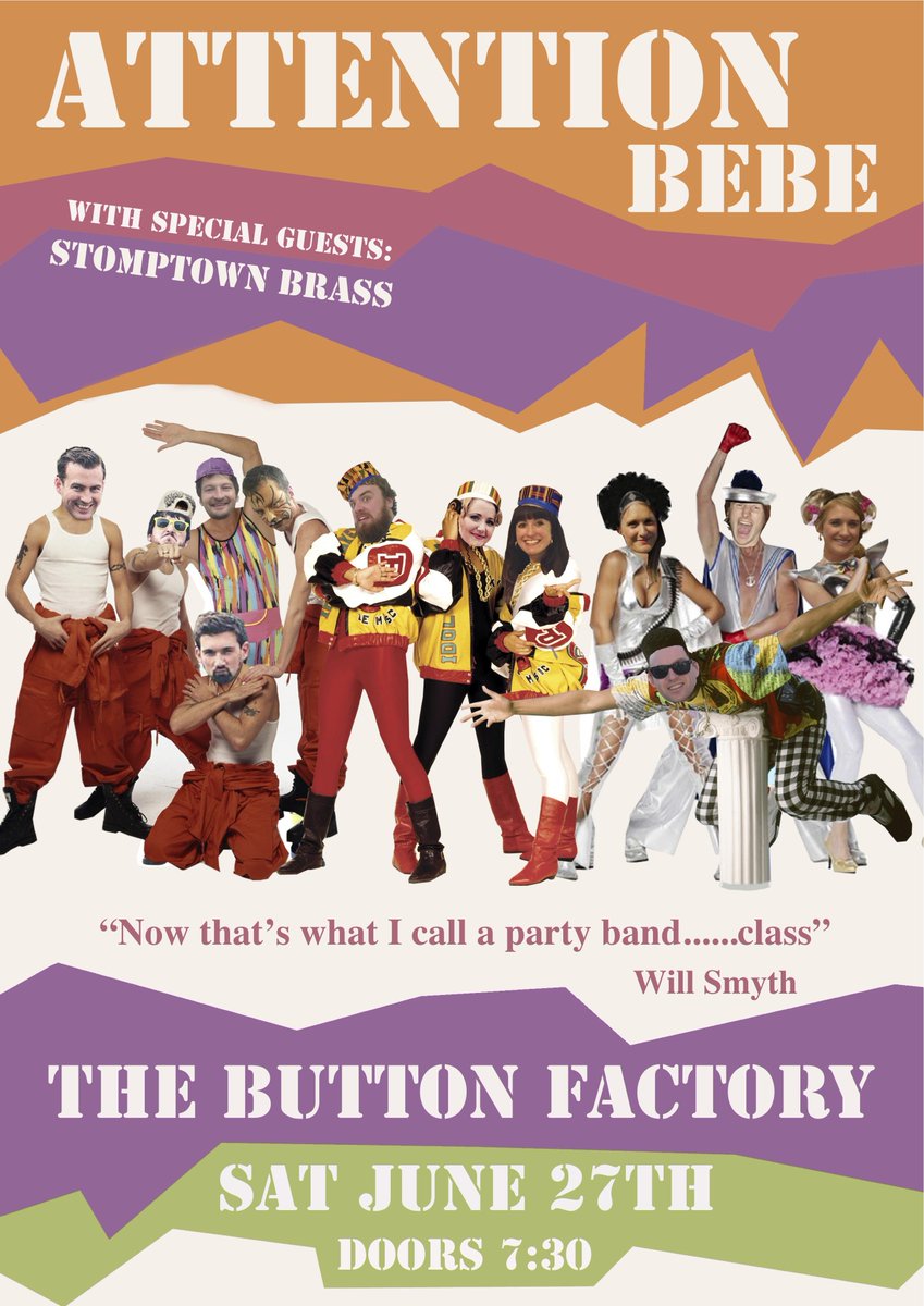 Attention Bebe (@attention_bebe) on Twitter photo 2 more sleeps till @ButtonFactoryv with <a href="/StomptownBrass/">StomptownBrass</a> A well timed Body and Soul reunion. Its been a long week no? 2 more sleeps till @ButtonFactoryv with <a href="/StomptownBrass/">StomptownBrass</a> A well timed Body and Soul reunion. Its been a long week no?