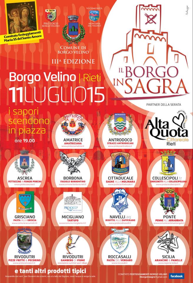ProLocoAscrea's tweet image. 11 Luglio, &quot;Borgo in Sagra&quot; a Borgo Velino (RI), @ProLocoAscrea presente con le #fettuccine ai funghi porcini #ascrea