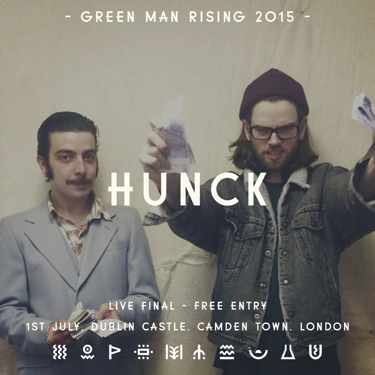 watch Hunck for free this Weds <a href="/DublinCastle/">The Dublin Castle</a> Camden for #GMRising <a href="/GreenManFest/">Green Man</a> facebook.com/events/6787397…