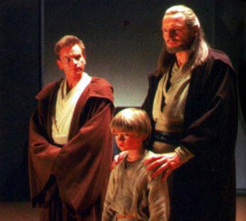 DigitallyRecrdd's tweet image. The Galactic Republic's Qui-Gon Jinn shows true leadership to Obi-Wan Kenobi and a young Anakin #TheForceInBalance
