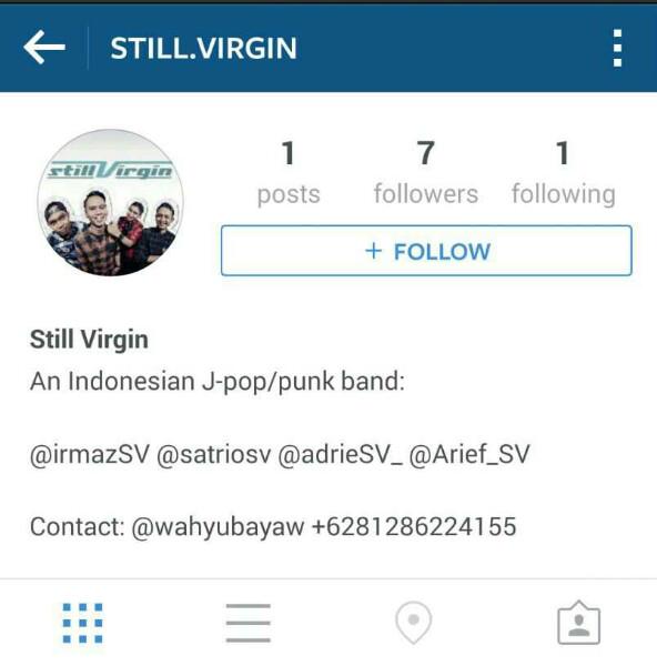 yang belum  follow instagram StillVirgin   
 
silahkan 
di

still.virgin