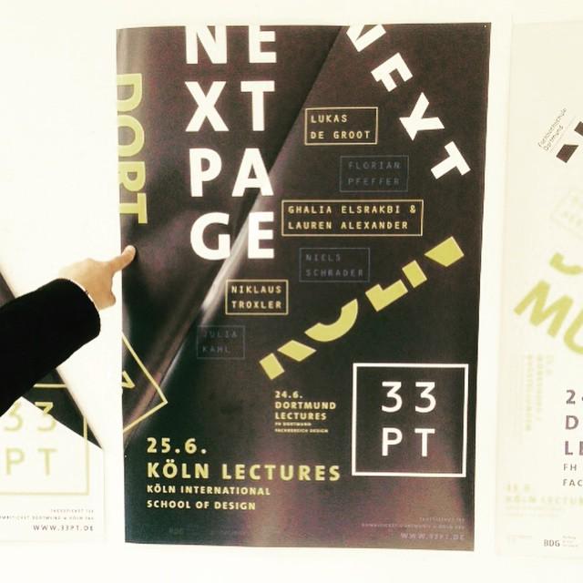 slanted_blog's tweet photo. #33pt at #FHDortmund #typography #design #poster http://t.co/0fQSKkC3KI http://t.co/niCIWtnqOC